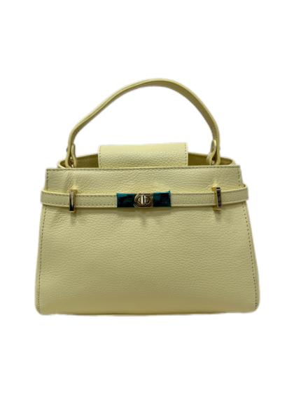 BAGOO e FI - Leather satchel bag with top handle